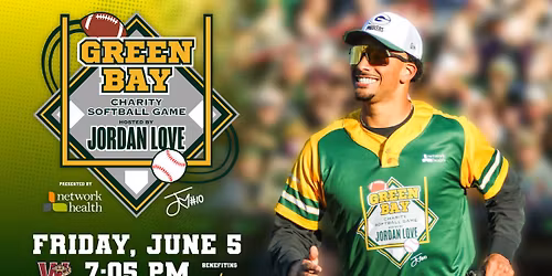 2026 Jordan Love Green Bay Charity Softball Game at Neuroscience Group Field at Fox Cities Stadium