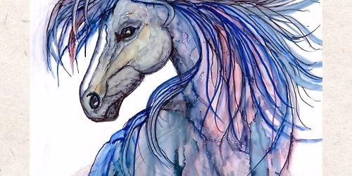 Alcohol Ink - Horse by Trish 10\/14\/26