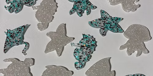 SMP June 13th 3-5, Resin Sea Creature Magnets with M&E Creations 