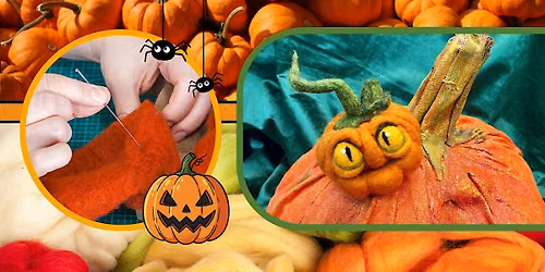Needle Felting Jack-O'-Lanterns