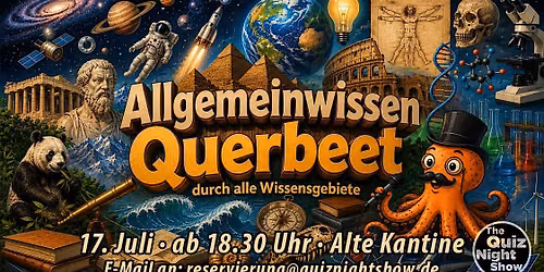 Quiz Night #578 - Allgemeinwissen (Querbeet durch alle Wissensbereiche)