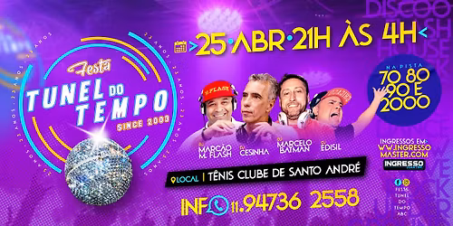 FESTA TUNEL DO TEMPO 2026