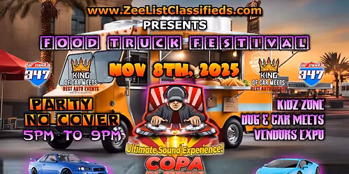 DJ-E$COBAR Presents: King of Car Meets & Food Fest