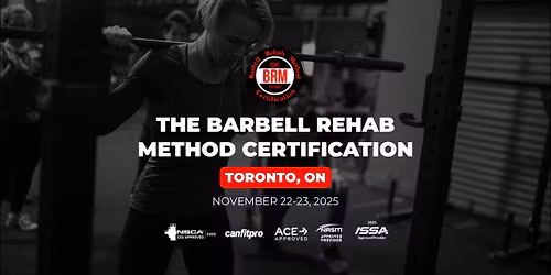 Toronto, ON | Barbell Rehab Method Certification