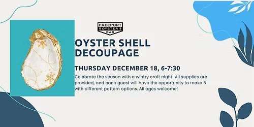 Oyster Shell Decoupage