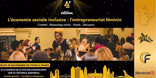 \u00c9conomie sociale inclusive \u2013 \u00c9dition 4 : L\u2019entrepreneuriat au f\u00e9minin