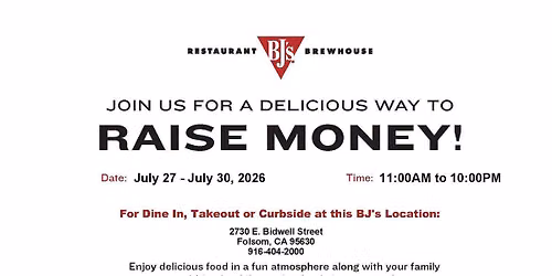 BJ's Restaurant Fundraiser