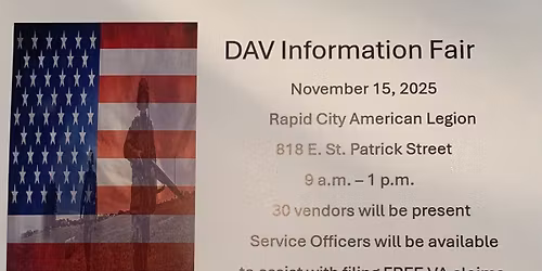 Rapid City DAV Ch. #3 Information Fair