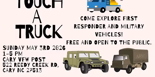 Free Family Event \u2013 Touch-A-Truck at Cary VFW! \ud83c\uddfa\ud83c\uddf8