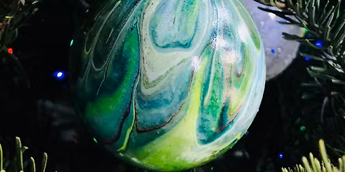 Acrylic Pour Ornaments