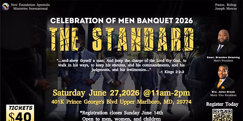Celebration of Men Banquet 2026