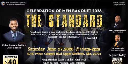 Celebration of Men Banquet 2026