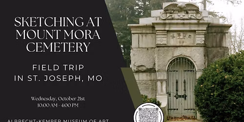 Sketching at Mount Mora Cemetery - Field Trip in St. Joseph, MO