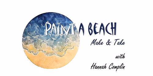 Paint a Beach in Watercolor Make & Take Easy Fun Summer Art Project