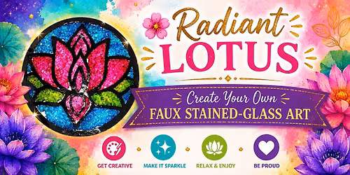 Radiant Lotus! Create Your Own Faux Stained-Glass Art