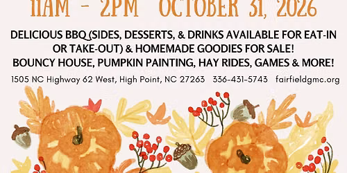 BBQ, Fall Fest & Bake Sale