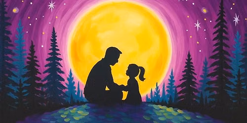 Daddy Daughter Paint Night