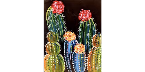 Glowing Cacti at Night - Paint and Sip in San Antonio | Classpop!\u2122