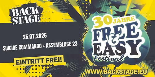 SUICIDE COMMANDO + ASSEMBLAGE 23 | FREE & EASY FESTIVAL 2026