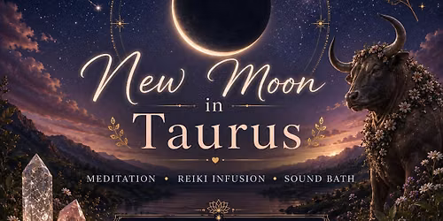New Moon Meditation, Reiki Infusion, and Sound Bath 