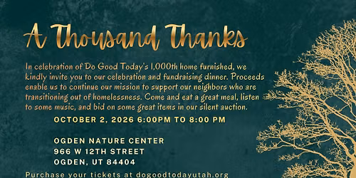 A Thousand Thanks - A Do Good Today Celebration