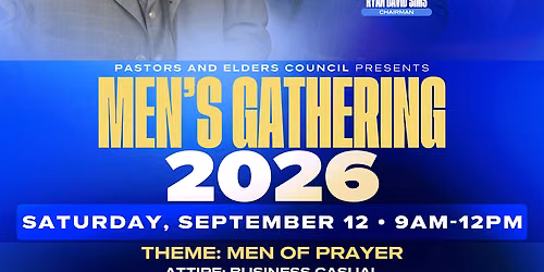 Men\u2019s Gathering | September 12, 2026