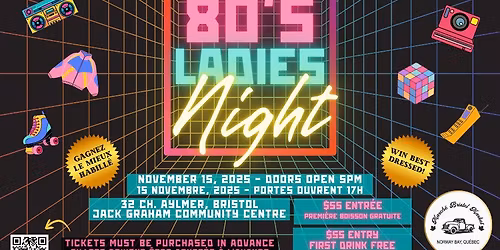 80's Ladies! - Charity Event by Bristol Market
