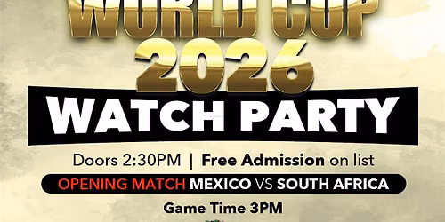 WORLD CUP 2026 first match MEXICO vs SOUTH AFRICA