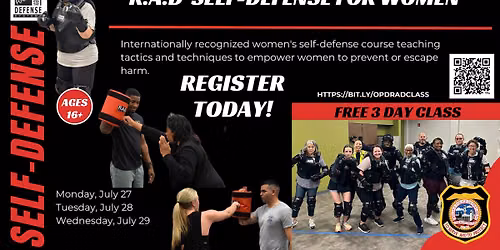 FREE RAD Self-Defense Class for Women Ages 16+