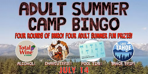 Adult Summer Camp Bingo at the Brit!