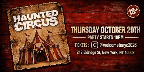 THE HALLOWEEN CIRCUS @ THE RUMPUS ROOM (18+)