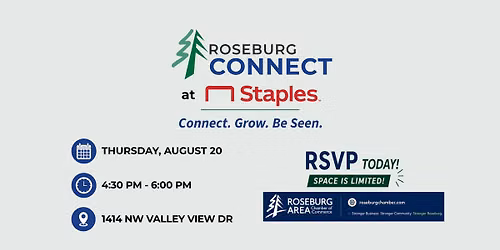 August Roseburg Connect at Staples