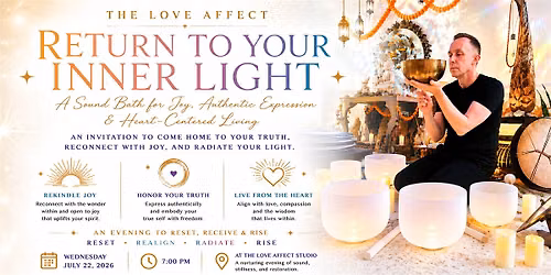 Return to Your Inner Light - Sound Bath Experience