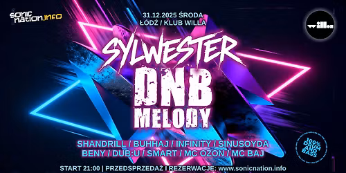 Sylwester DNB MELODY \/ \u0141\u00f3d\u017a - Willa \/ 31.12.2025