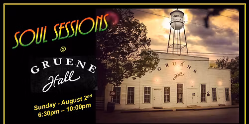 Soul Sessions at Gruene Hall