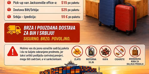 We Pick Up. We Deliver. You Relax. \u2013 Shipping to Bosnia & Serbia  