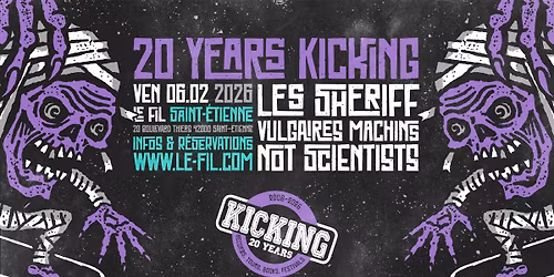 Les Sheriff + Vulgaires Machins + Not Scientists \u00b7 le fil \u00b7 Saint-\u00c9tienne (42)