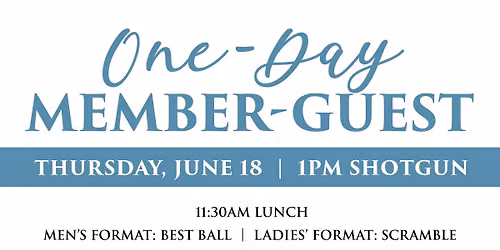 One-Day Member Guest