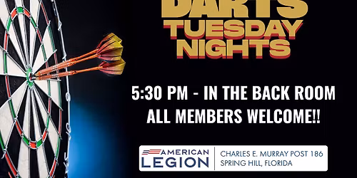 \ud83c\udfaf Tuesday Night Darts at Post 186