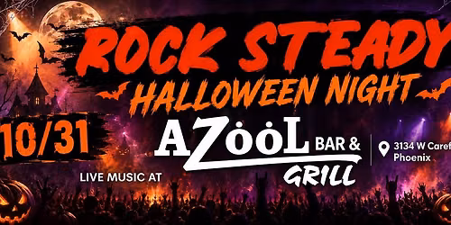 Rock Steady at Azool Bar & Grill! \ud83c\udf83\ud83e\udd87\ud83d\udd77\ufe0f\ud83d\udc7b