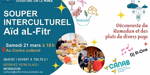 OUVERTURE SUR LE MONDE - Souper interculturel Aïd aL-Fitr