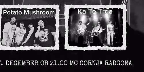 Koncert Potato Mushroom+Ka Te Trga