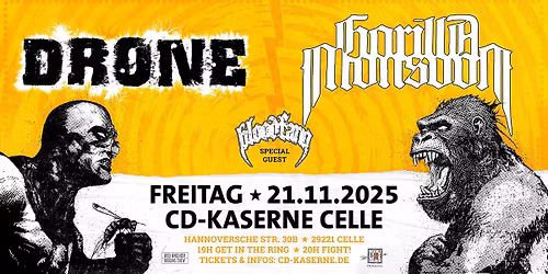 Drone + Gorilla Monsoon + Bloodfang 