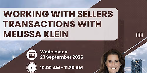 Working with Sellers Transactions with Melissa