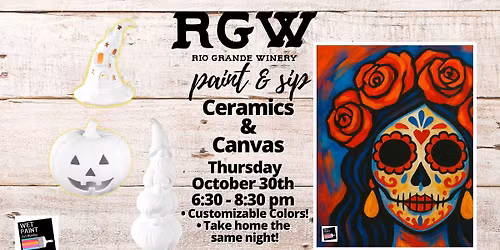 Paint and Sip at Rio Grande Winery Oct 30th