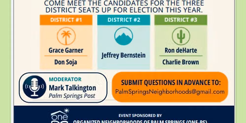 Palm Springs City Council Candidate Forum