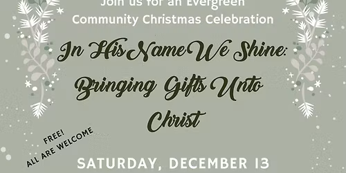 Evergreen Ward Christmas Celebration