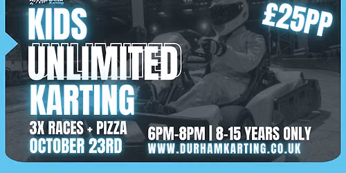 Kids Unlimited Karting @ TopGear Karting: 3 Races + Pizza for just \u00a325pp