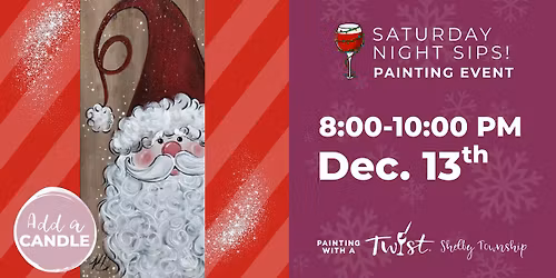 Saturday Night Fun: Paint and Sip Event
