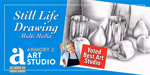 Still Life Multi Media Drawing